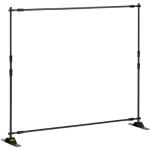Telecopic frame stand for banners