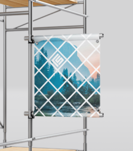 Scaffold banner printing